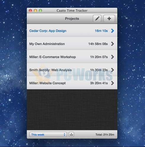 caato time tracker for windows